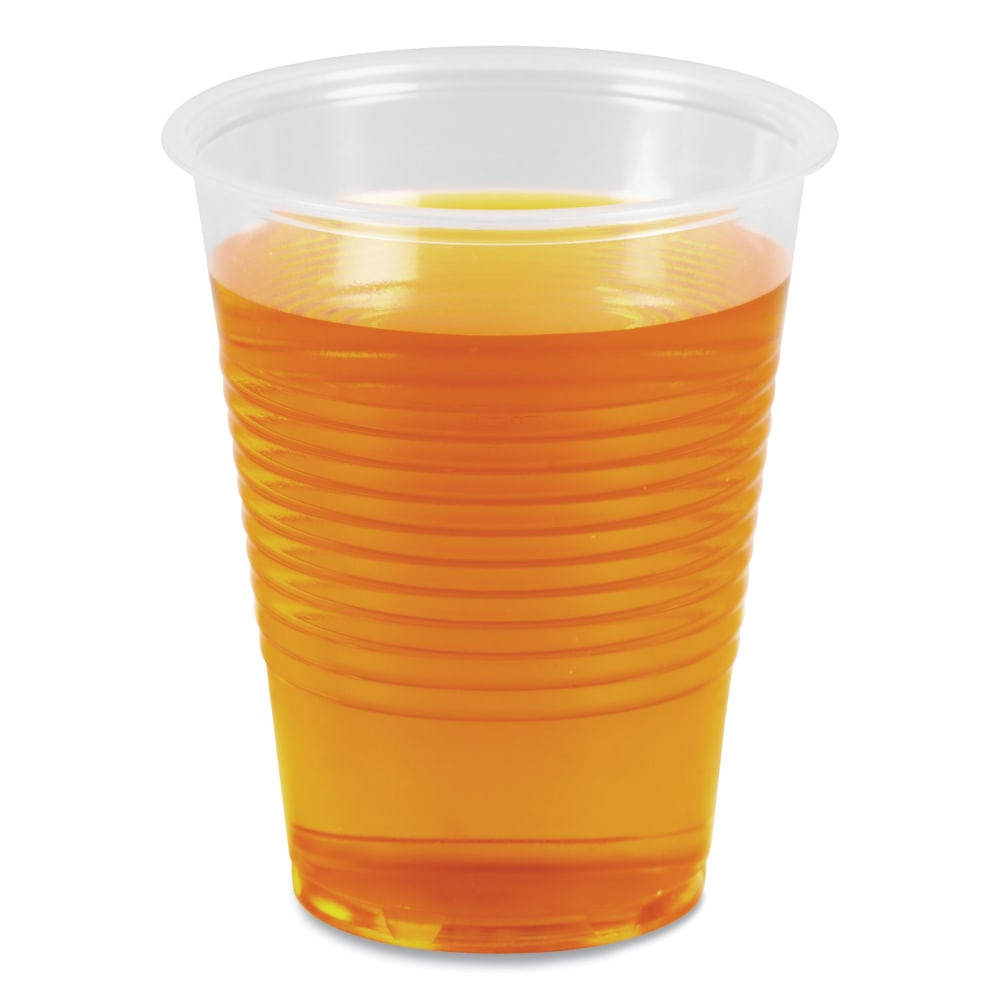 LAGASSE, INC. BWKTRANSCUP10CT Boardwalk Plastic Cold Cups, 10 Oz, Clear, Sleeve Of 100 Cups, Carton Of 10 Sleeves