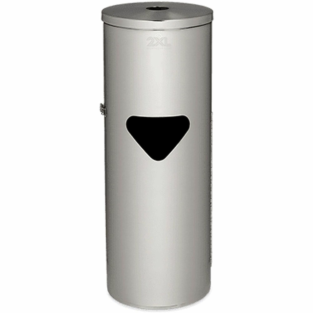 2XL CORP. L63 2XL Stainless Steel Stand Wiper Dispenser - Stainless Steel - Stainless Steel - Refillable, Smudge Resistant, Hands-free - 1 Each