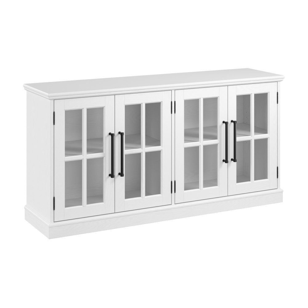BUSH INDUSTRIES INC. WBV160WAS-03 Bush Furniture Westbrook 60inW Sideboard Cabinet, White Ash/Restored Tan Hickory, Standard Delivery