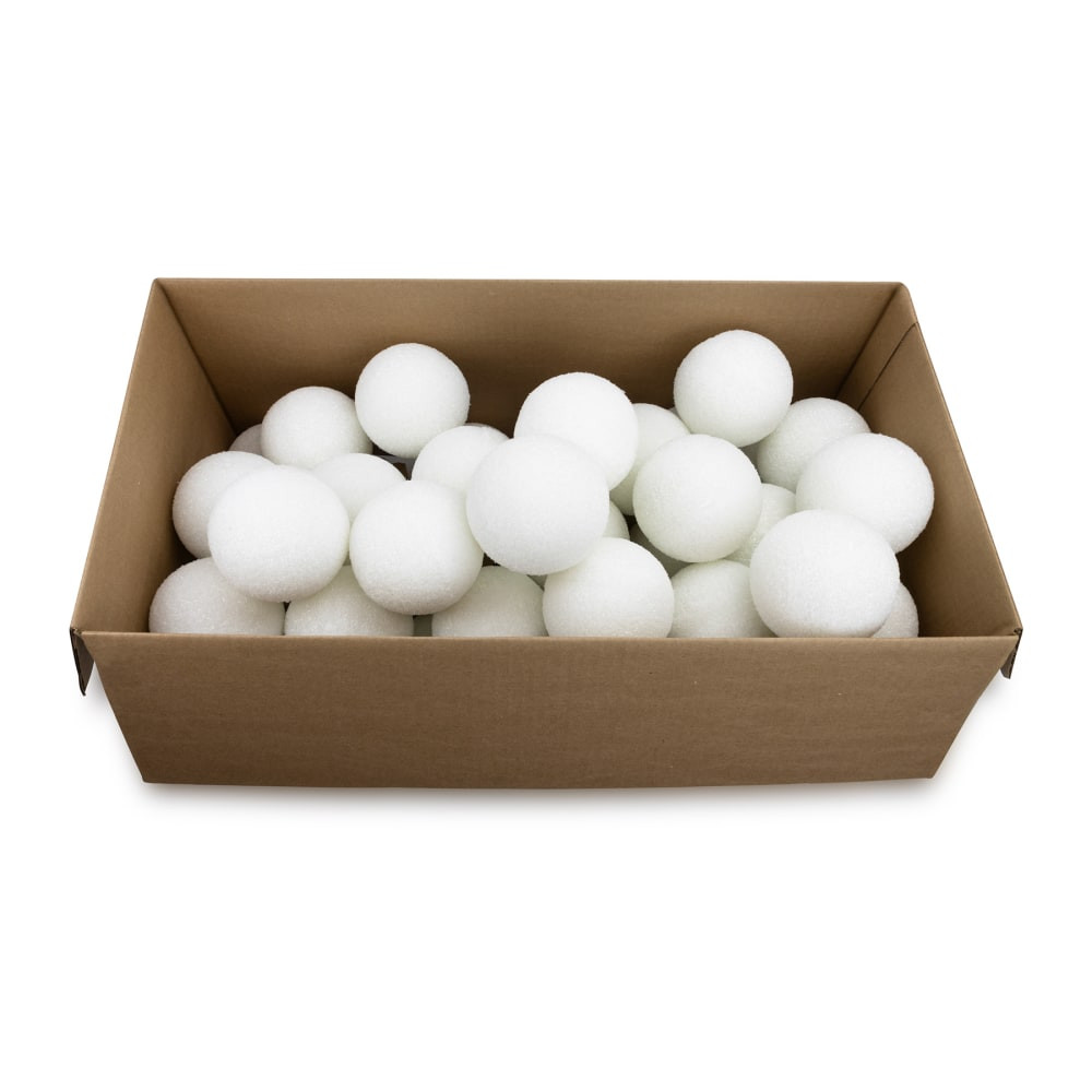 HYGLOSS PRODUCTS INC. HYG5104 Hygloss Craft Foam Balls, 4 Inch, White, Pack Of 36 HYGLOSS PRODUCTS INC. HYG5104 Hygloss Craft Foam Balls, 4 Inch, White, Pack Of 36