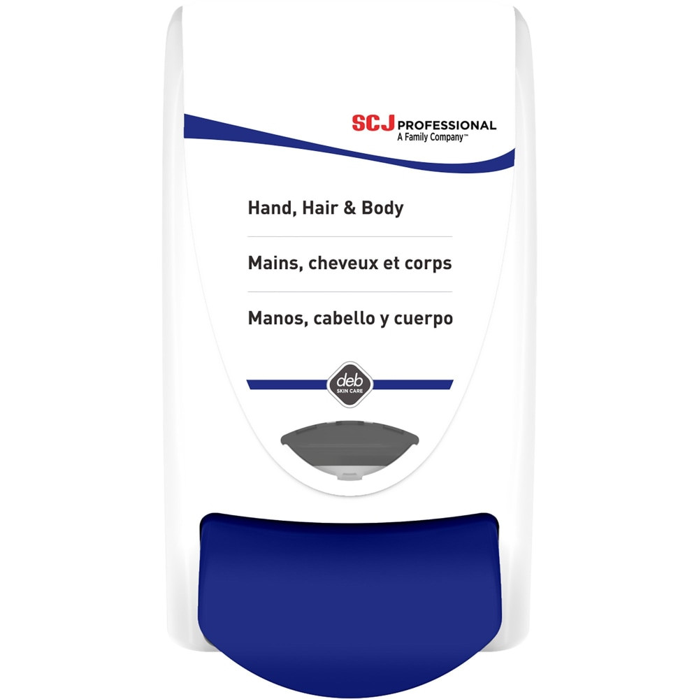 S.C. JOHNSON & SON, INC. SHW1LDS SC Johnson Cleanse Hand, Hair and Body Dispenser - Manual - 1.06 quart Capacity - Hygienic, Push Button, Anti-bacterial, Wear Resistant, Site Window, Locking Mechanism - White - 1 Each