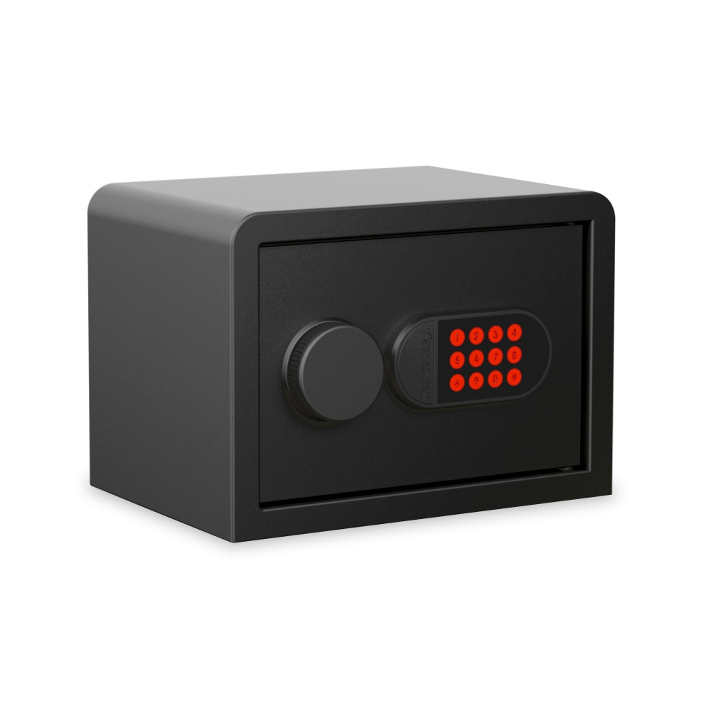 SA CONSUMER PRODUCTS, INC. SA-PV2M Sanctuary Home And Office Security Vault With Electronic Lock And 1 Shelf, 0.59 Cu. Ft. Capacity, Matte Black