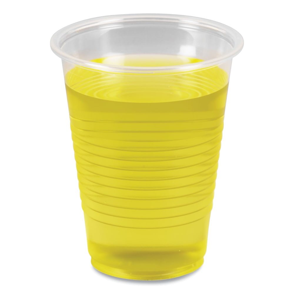 LAGASSE, INC. BWKTRANSCUP7CT Boardwalk Plastic Cold Cups, 7 Oz, Clear, Sleeve Of 100 Cups, Carton Of 25 Sleeves
