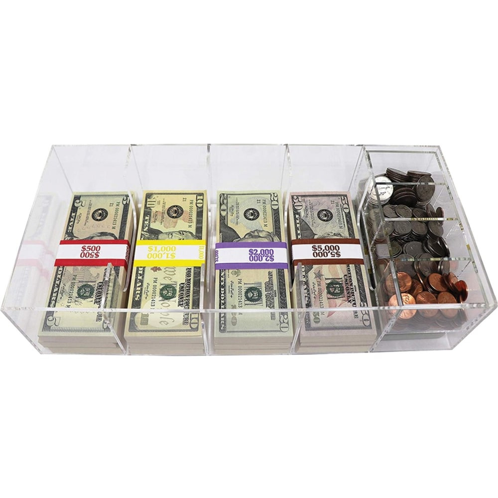 <p>Looking to keep cash safe? Use the Nadex Coins 5 Compartment Currency Tray! This 5 compartment lightweight currency tray includes a coin tray insert.</p>