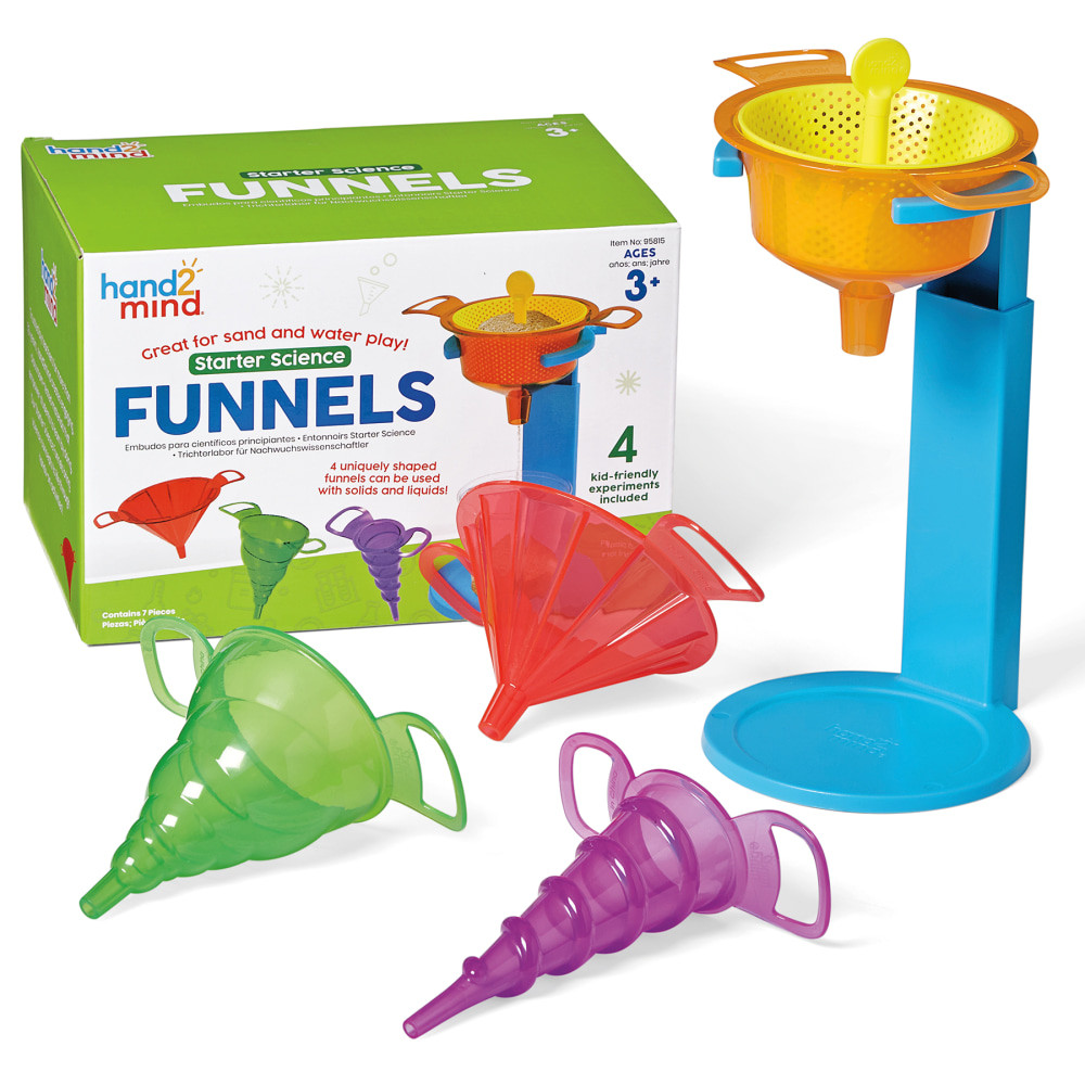 LEARNING RESOURCES, INC. HTM95815 Hand2Mind Starter Science Funnels 6-Piece Set, Multicolor