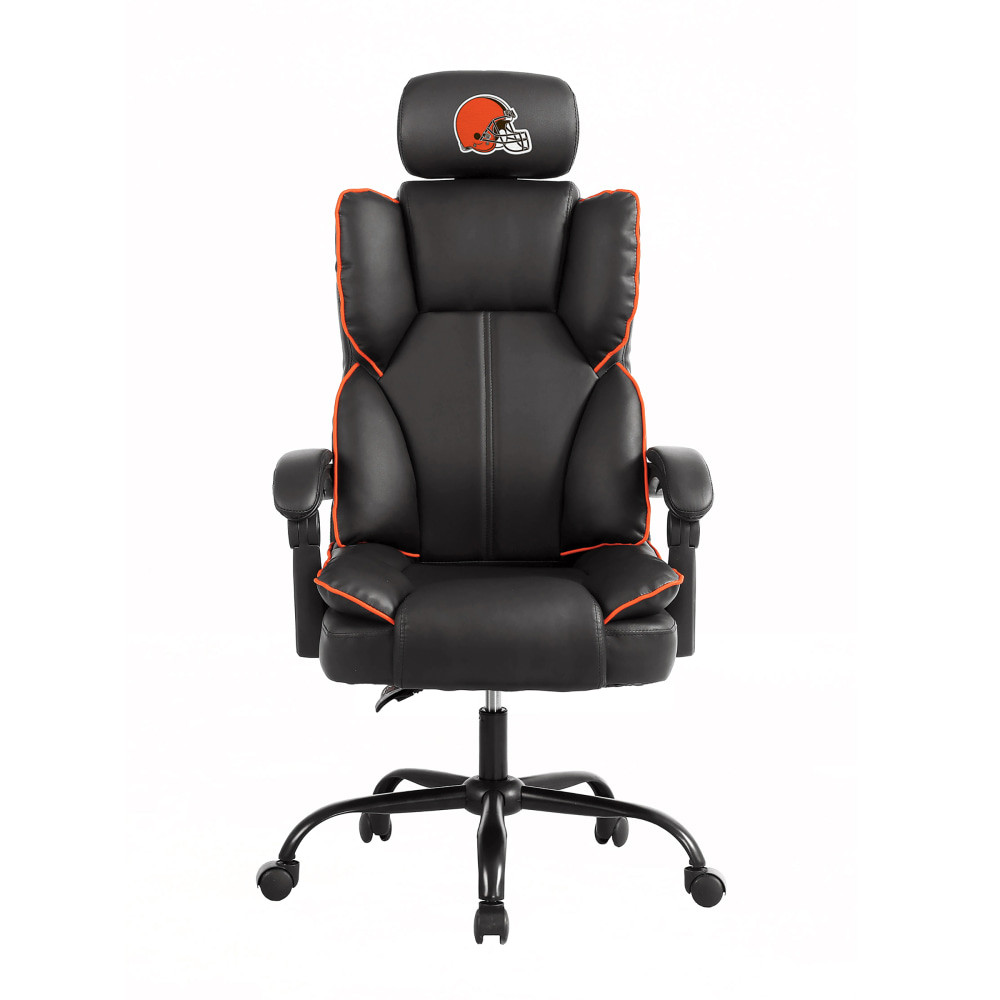 IMPERIAL INTERNATIONAL IMP  684-1020 Imperial NFL Champ Ergonomic Faux Leather Computer Gaming Chair, Cleveland Browns