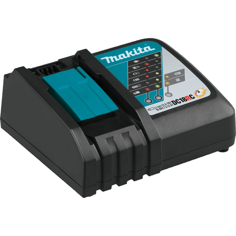 Quickly power important devices with the Makita USA LXT 18V Lithium-Ion Rapid Optimum Charger. This dynamic charger boasts automatic shutoff for safe usage.  Offers an 18W maximum output.  Boasts automatic shutoff.  Backed by the manufacturers 3-year limited warranty.