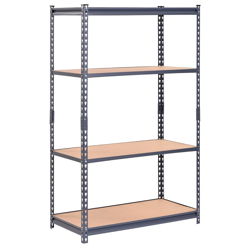 EDSAL SANDUSKY CORP UR361860-P Edsal Muscle Rack Boltless Steel Shelving Unit, 4-Shelf, 60inH x 36inW x 18inD, Black