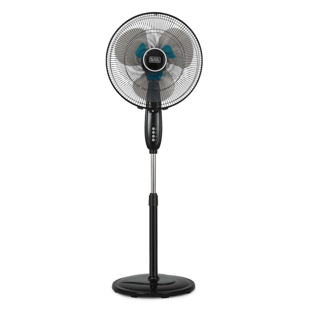 W APPLIANCE COMPANY LLC BFSD116B Black+Decker BFSD116B 16-Inch Dual-Blade Stand Fan - 2 Blades - 16in Diameter - 3 Speed - 90 deg. Oscillation, Air Circulation, Timer, Adjustable Height, Tilt Angle, Round Base W APPLIANCE COMPANY LLC BFSD116B Black+Decker BFSD116B 16-Inch Dual-Blade Stand Fan - 2 Blades - 16in Diameter - 3 Speed - 90 deg. Oscillation, Air Circulation, Timer, Adjustable Height, Tilt Angle, Round Base