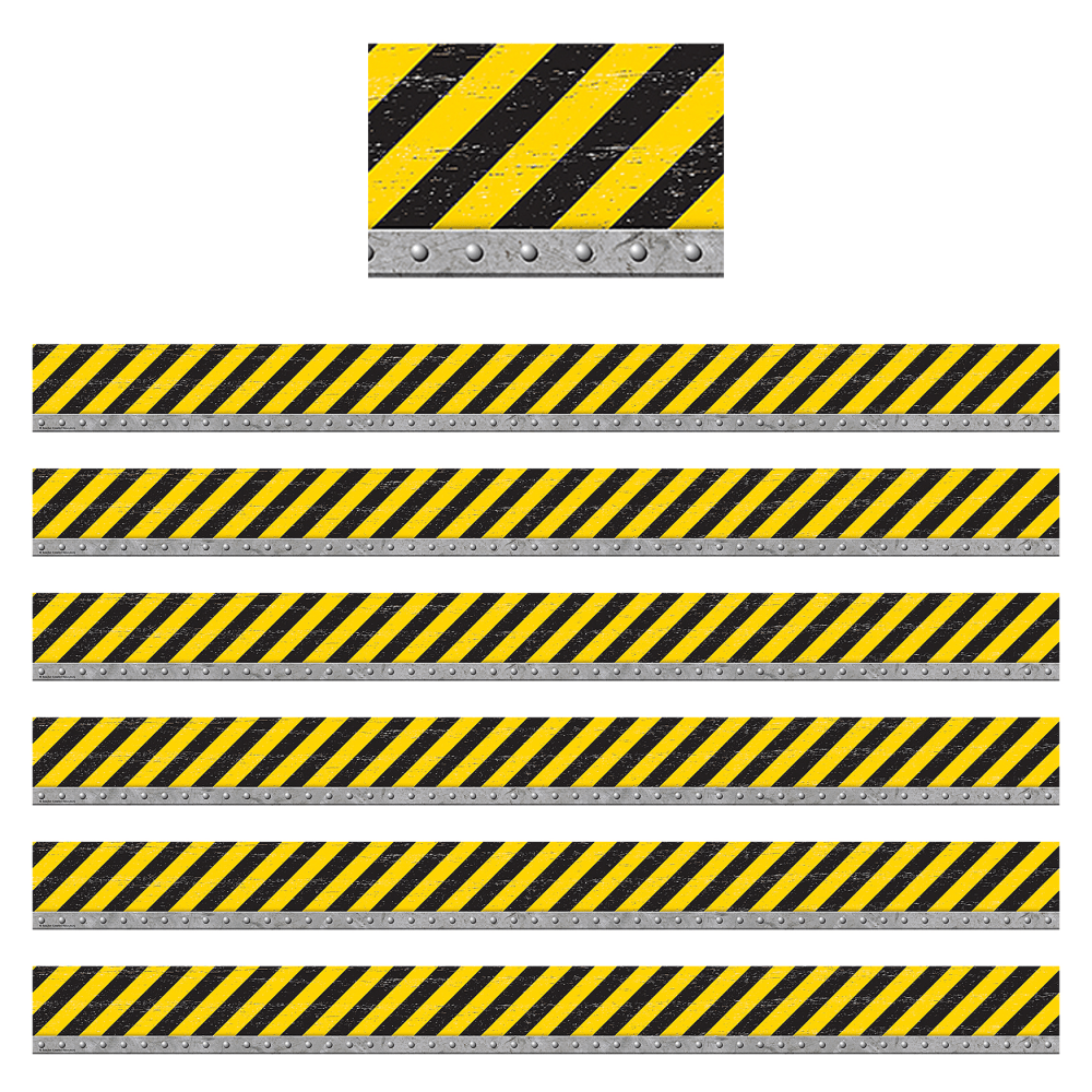 Create a special bulletin board theme with these vibrant border trim strips.  Use this colorful border trim to liven up your classroom!  Create fresh looks for bulletin boards, windows, walls, and class projects.  Layer them for extra impact. Or mix and match them with coordinating products (stickers, notepads, awards, etc.) to promote a classroom theme  Each pack has 12 pieces for a total length of 35ft of trim. Sold as 6 packs for a total of 72 pieces (210ft).