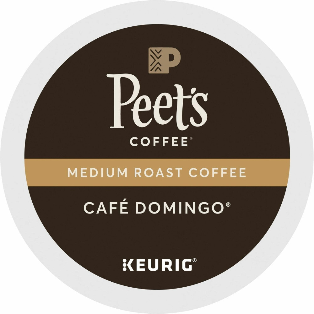 PEETs COFFEE AND TEA, INC. 2404 Peets K-Cup Cafe Domingo K-Cup Pods - Compatible with Keurig K-Cup Brewer - Medium - 22 K-Cup