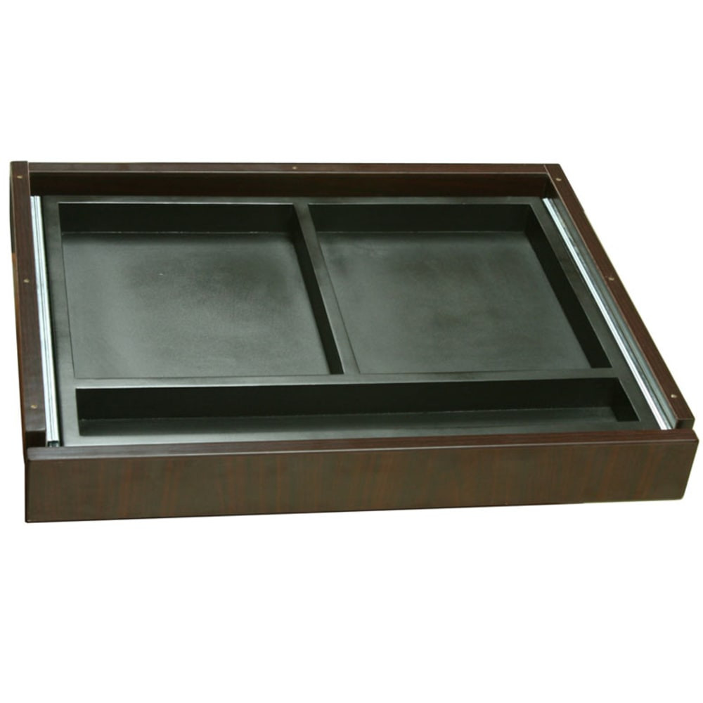 NORSTAR OFFICE PRODUCTS INC. N185-M Boss Office Products Center Drawer, 2-1/2in x 24in, Mahogany