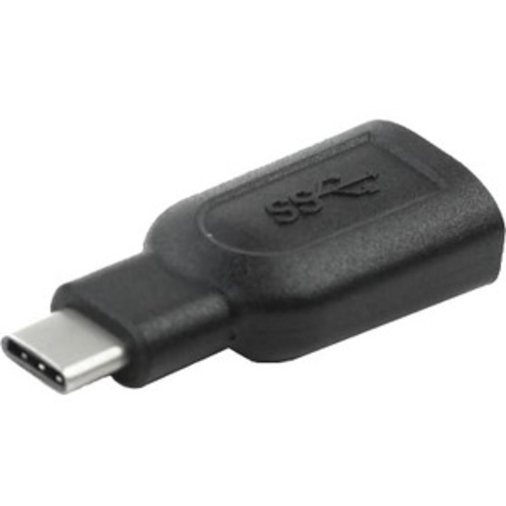 Certified by USB-IF to be compliant with USB 3.1 Gen 1 Standard; backwards compatibility to USB 3.0 and 2.0; power output up to 5V, 3 Amp  Female adapter ensures easy connections and reliable performance, supporting data transfer up to 5 Gbps  Reversible design - easily insert the connector into any Type-C enabled device (does not matter which side is up)  Type-C port is half the width and one-third the height of a standard USB-A connector (slightly larger compared to Lightning or Micro-USB ports)  Connect standard USB Type-A enabled devices and peripherals (flash drives, keyboards, mice and more) to USB Type-C enabled devices (USB Type-A cable not included)