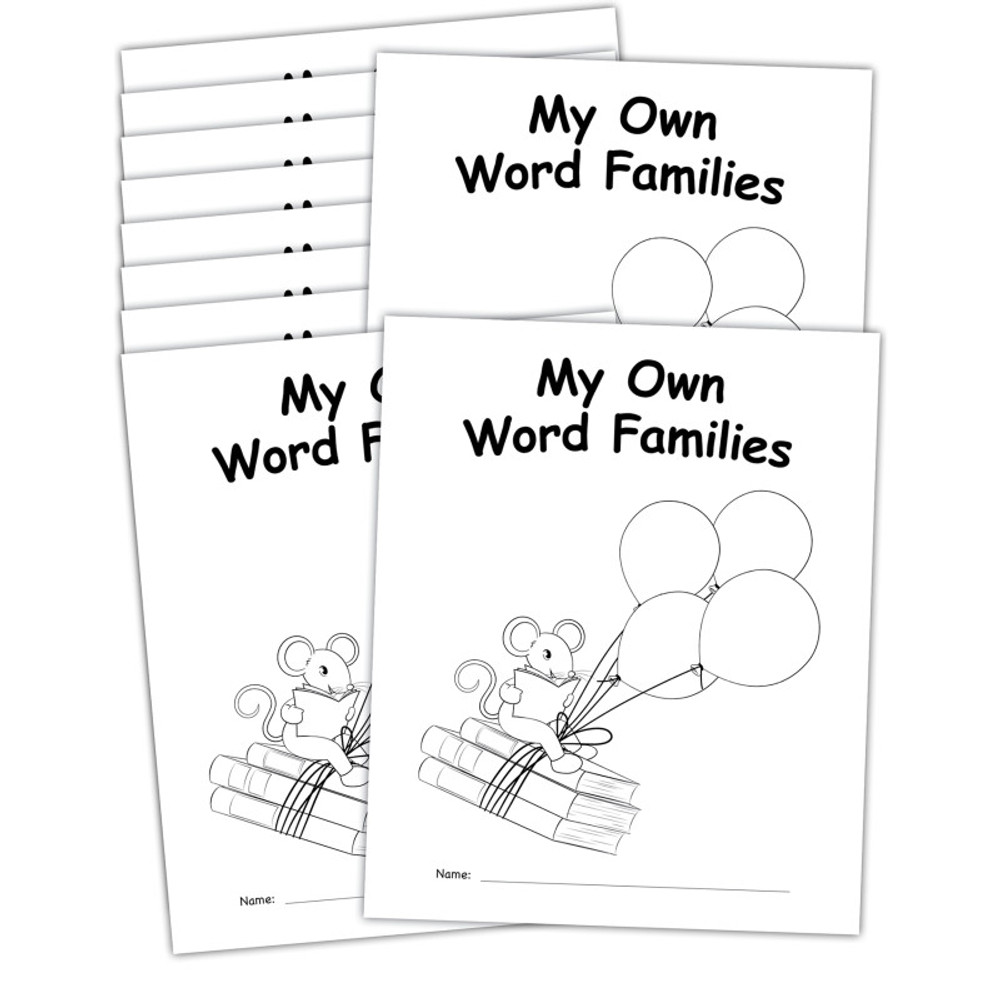 TEACHER CREATED RESOURCES Teacher Created Resources® My Own Books: My Word Families Book, 10 Pack