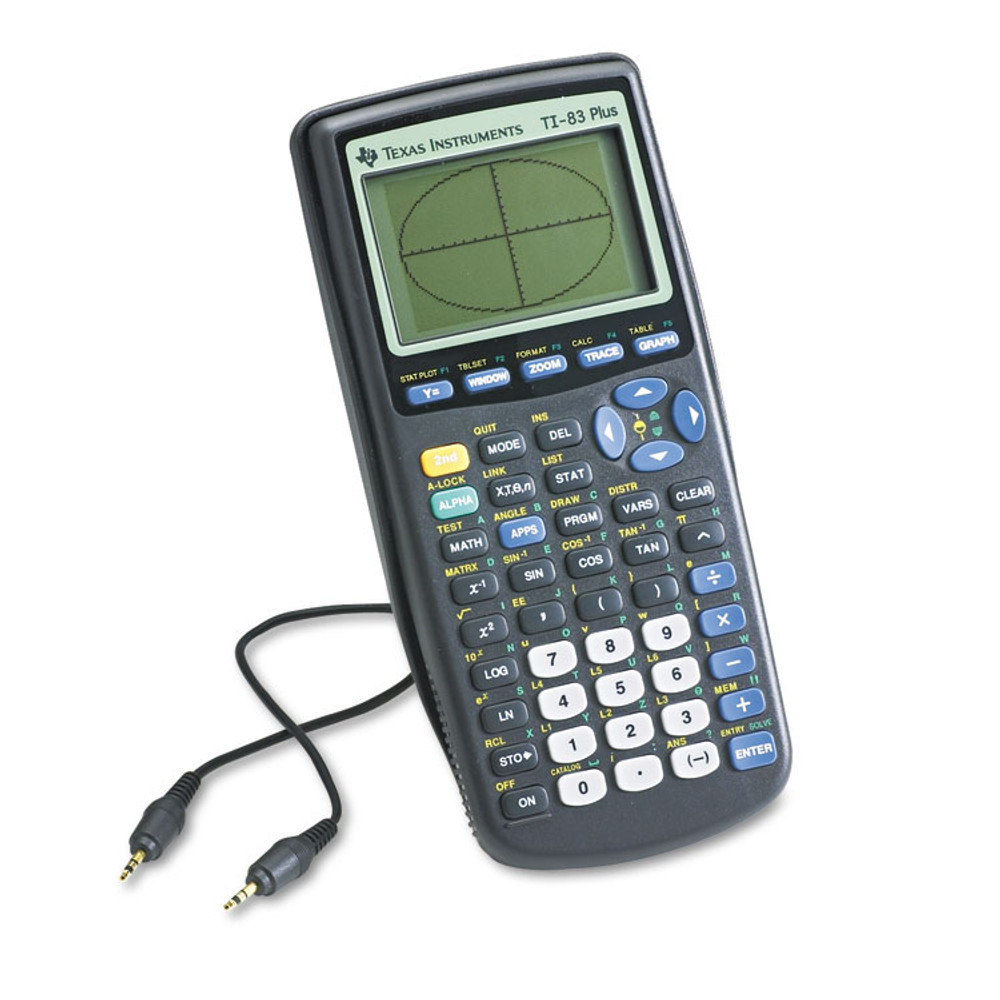 TEXAS INSTRUMENTS TI-83PLUS TI-83Plus Programmable Graphing Calculator, 10-Digit LCD