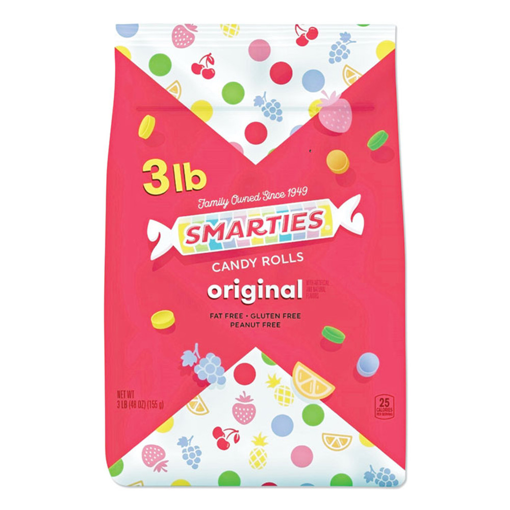 SPANGLER CANDY COMPANY CDY00486 Smarties Candy, Assorted, 3 lb