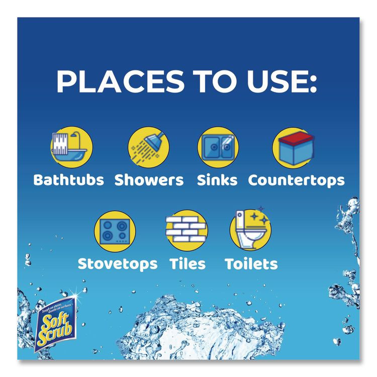 DIAL PROFESSIONAL Soft Scrub® 15020CT All Purpose Cleanser, Lemon Scent 36 oz Bottle, 6/Carton