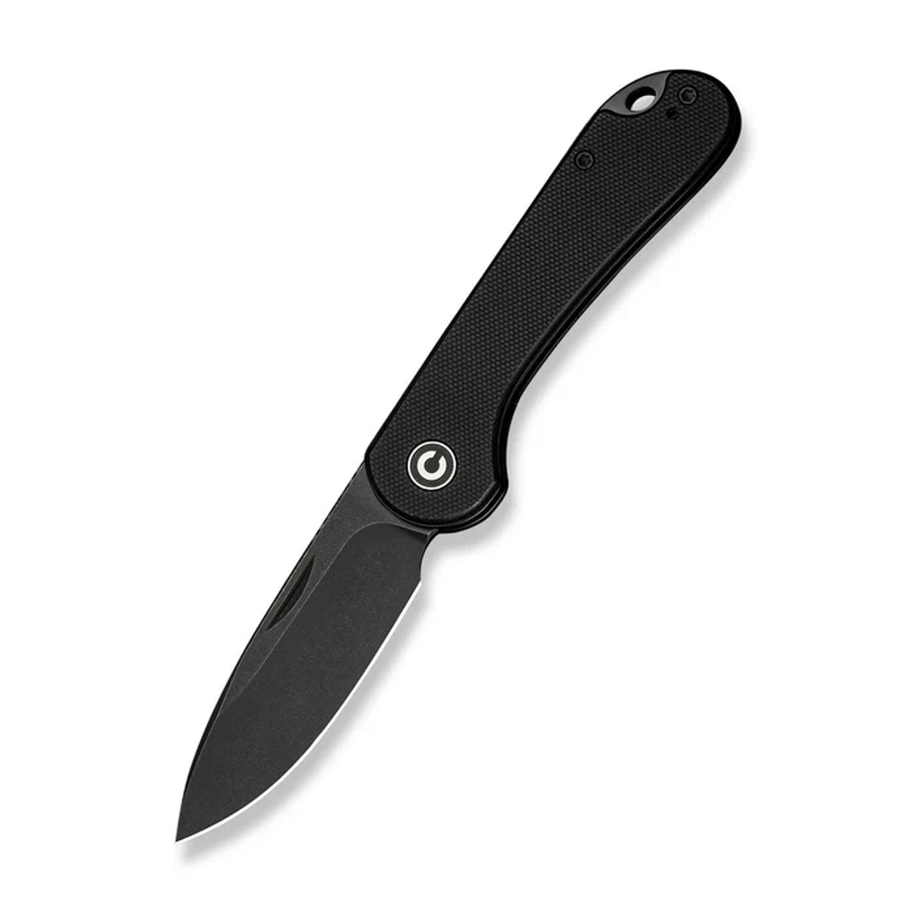 CIVIVI Knives C18062AJ-1 CIVIVI Elementum Slip Joint Knife Black G10 Handle (2.96"" Black Stonewashed 14C28N Blade) C18062AJ-1