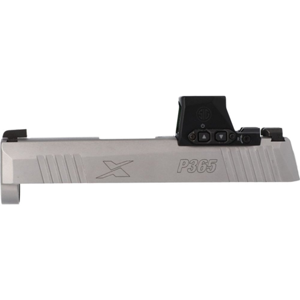 SIG SAUER 8901557 P365 9MM 3.1"" SLIDE ASSEMBLY, ROMEO-X COMPACT, STAINLESS