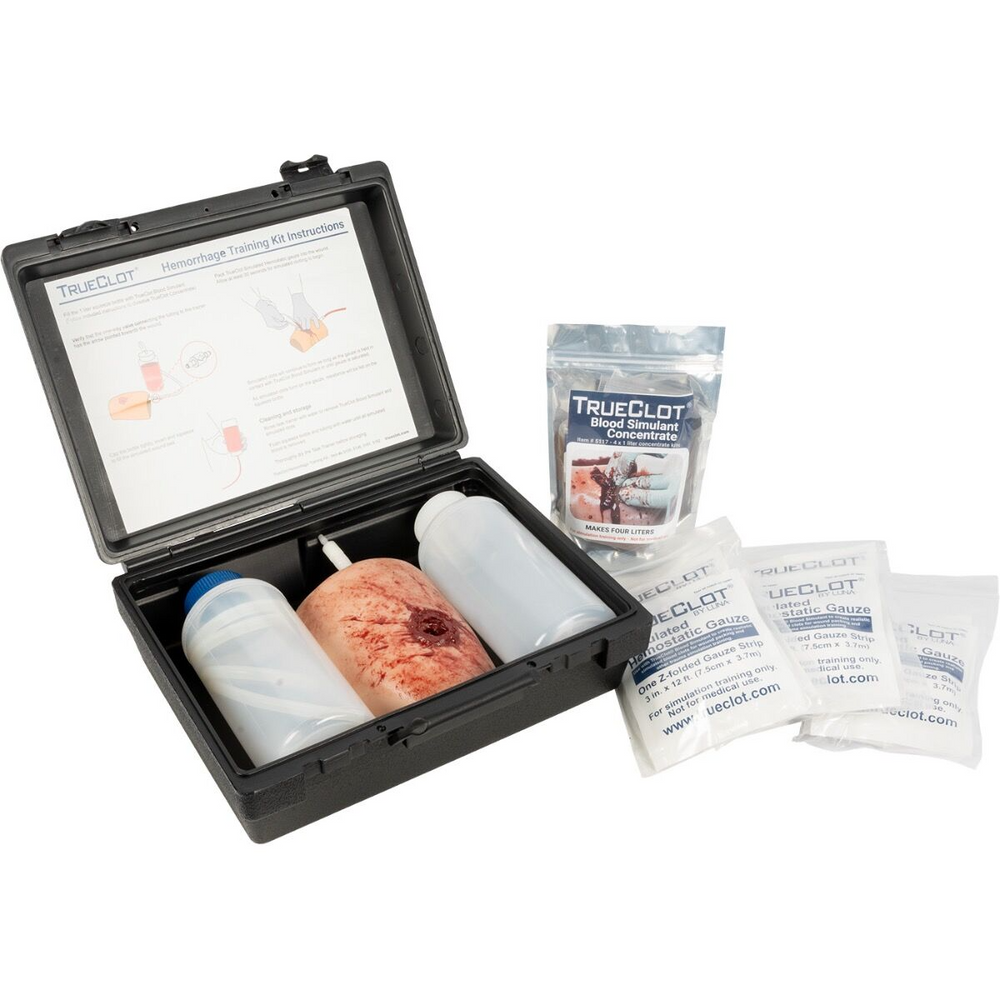 North American Rescue 93-0020 TrueClot Hemorrhage Training Kit - Large Caliber GSW with Bone Insert