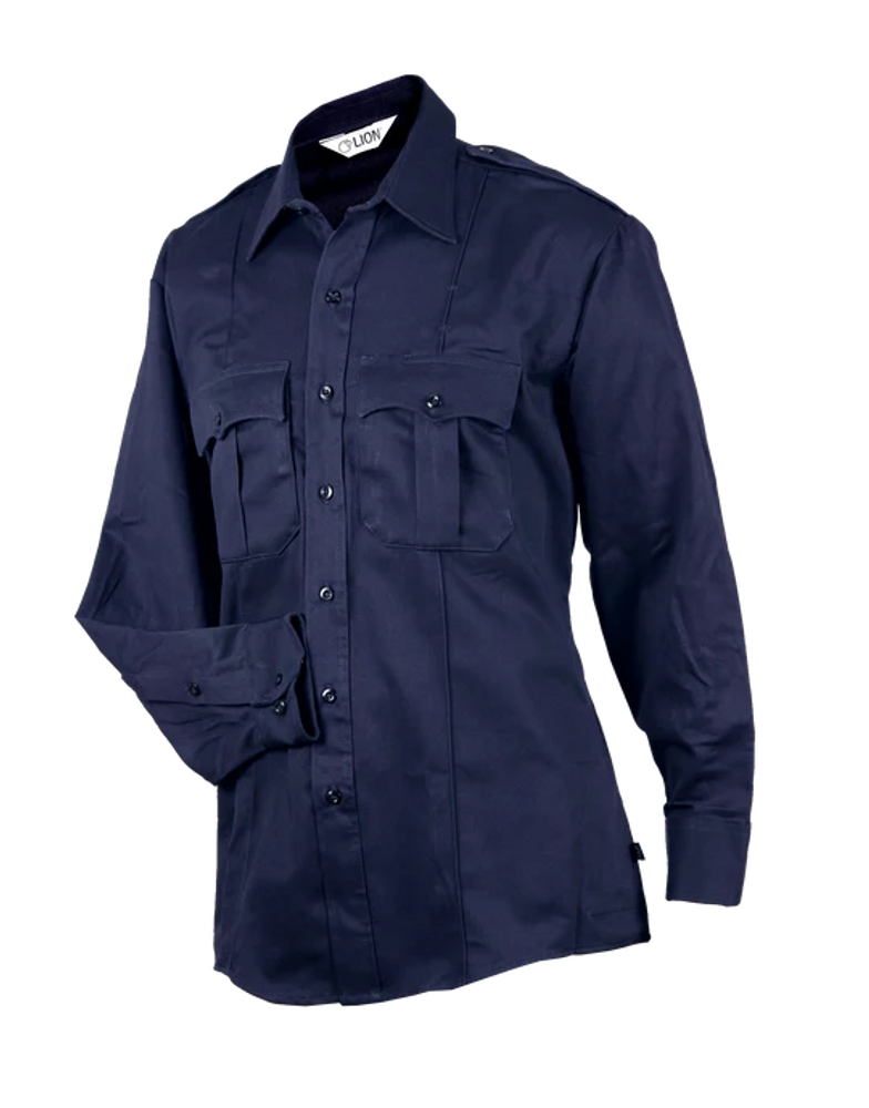 Elbeco SM2000NV+4XL-T HeroShield 100% Cotton Men's Bravo Long Sleeve Shirt