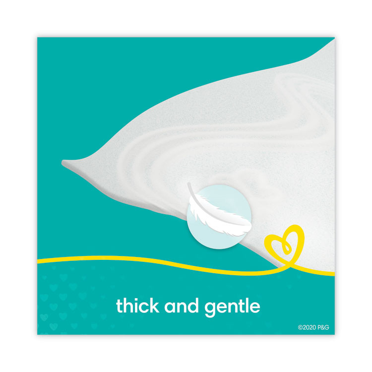 PROCTER & GAMBLE Pampers® 87076EA Sensitive Baby Wipes, 1-Ply, 6.8 x 7, Unscented, White, 56/Pack