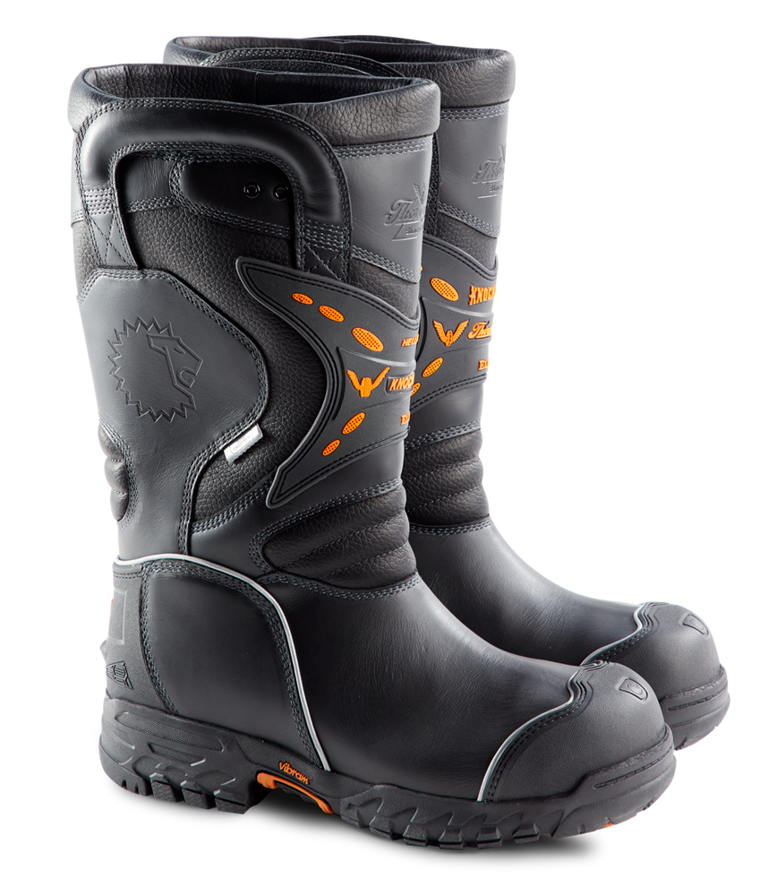 LION Essentials 804-6389-7.5WW KnockDown Elite - 14"" Leather Boot