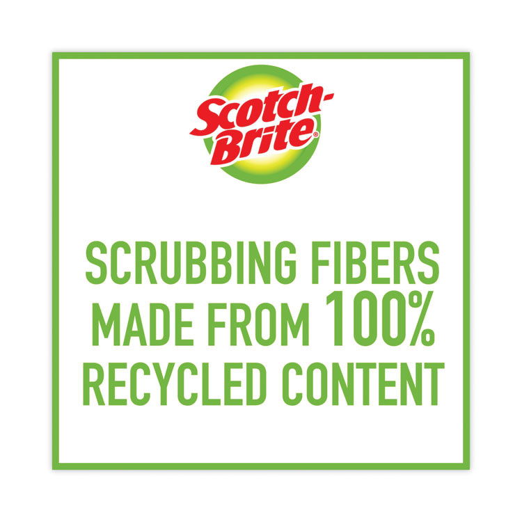 3M/COMMERCIAL TAPE DIV. Scotch-Brite® 526 Non-Scratch Multi-Purpose Scrub Sponge, 4.4 x 2.6, 0.8" Thick, Blue, 6/Pack