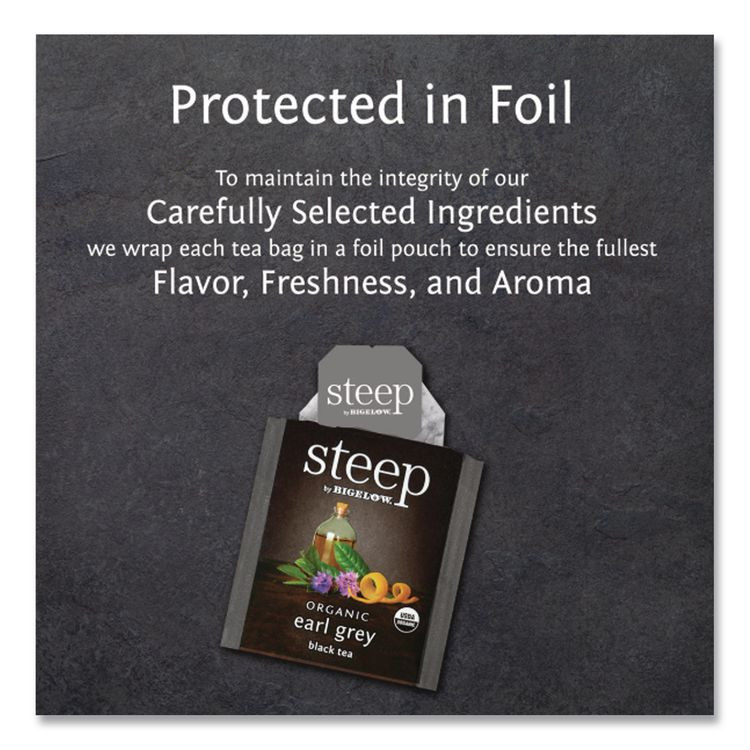 KEURIG DR PEPPER Bigelow® 17700 steep Tea, Earl Grey, 1.28 oz Tea Bag, 20/Box