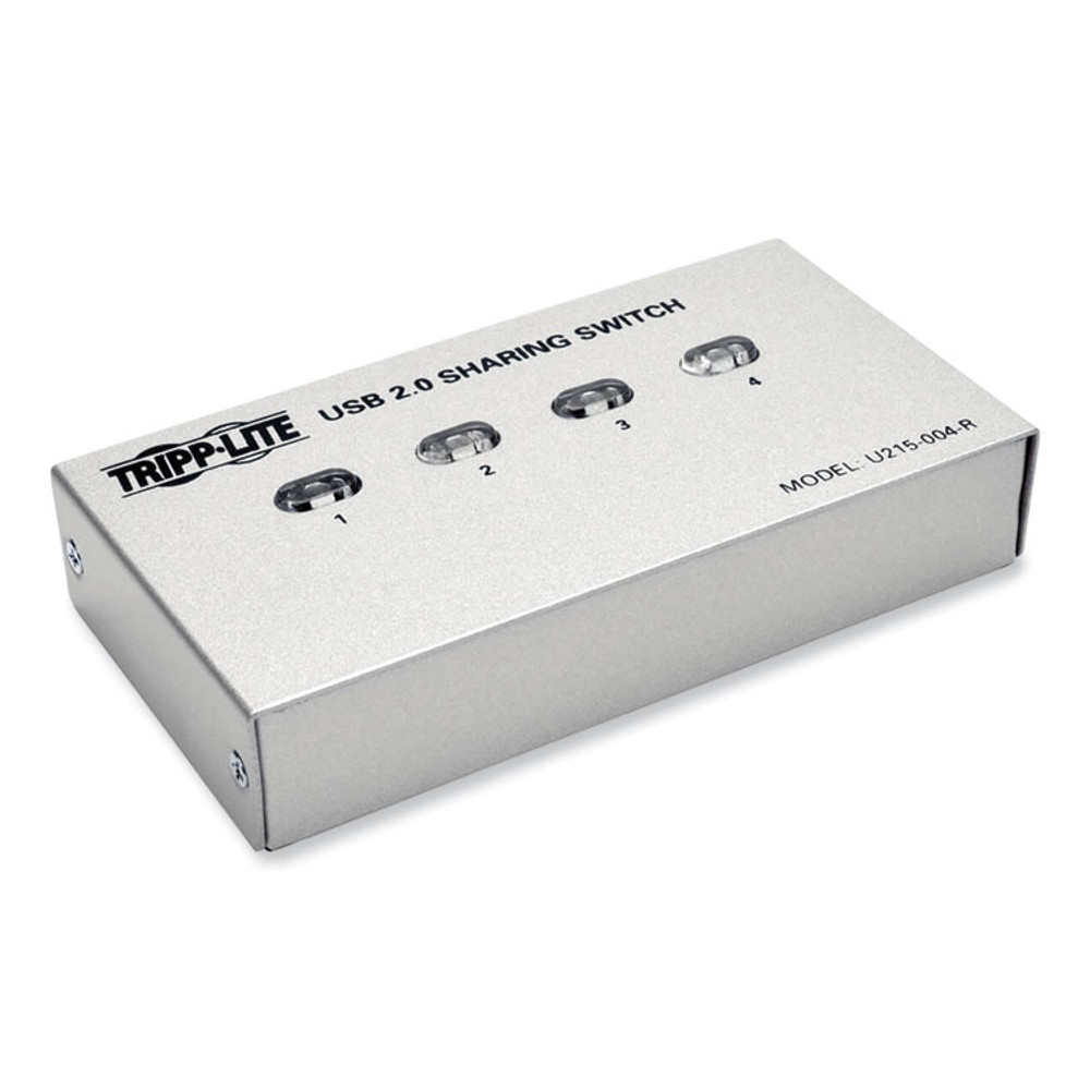 EATON CORPORATION Tripp Lite by U215-004-R USB 2.0 Printer/Peripheral Sharing Switch, 4 Ports