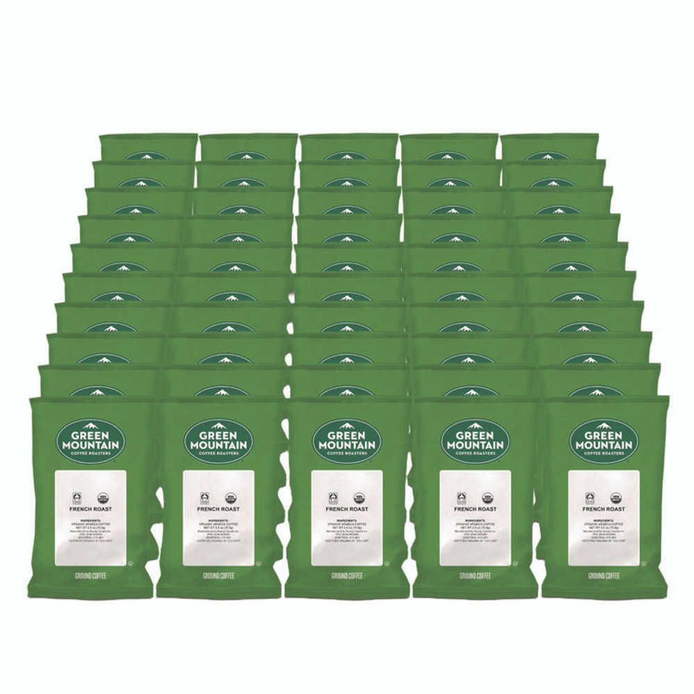KEURIG DR PEPPER Green Mountain Coffee® 4441 French Roast Coffee Fraction Packs, 2.2oz, 50/Carton