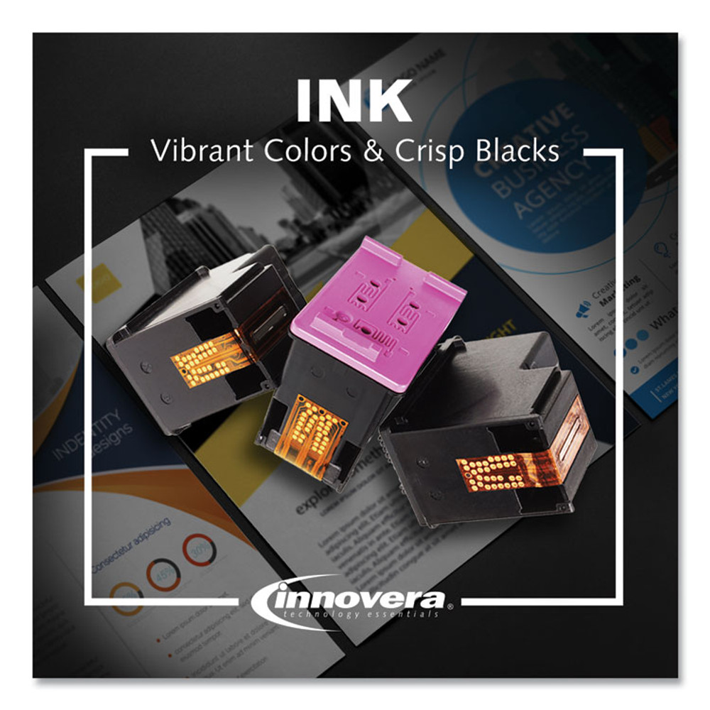 INNOVERA 902XLCMY Remanufactured Cyan/Magenta/Yellow High-Yield Ink, Replacement for 902XL (T6M02AN), 825 Page-Yield