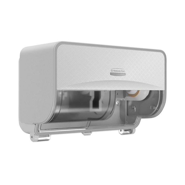KIMBERLY-CLARK PROFESSIONAL Professional* 58712 ICON Coreless Standard Roll Toilet Paper Dispenser, 8.43 x 13 x 7.25, White Mosaic