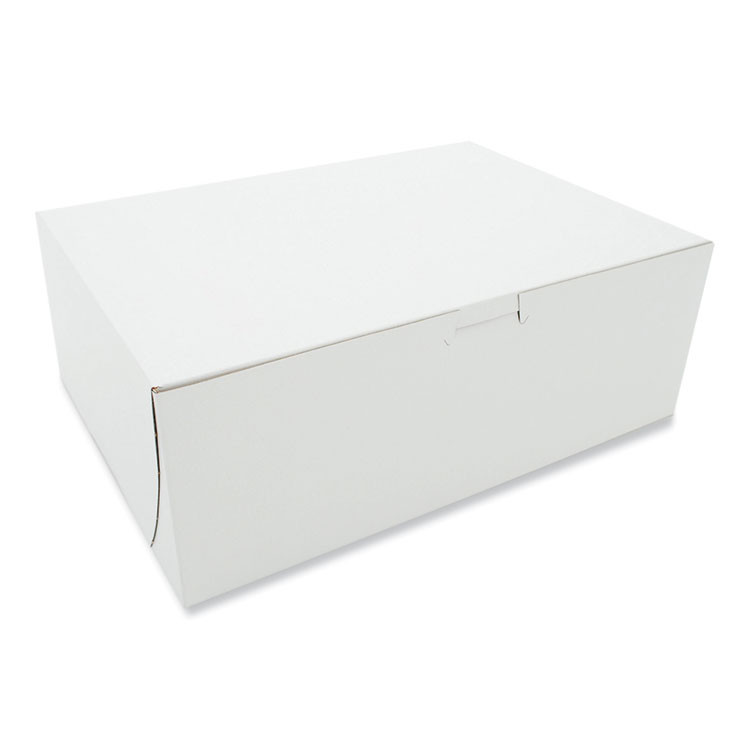 SOUTHERN CHAMPION TRAY SCT® 0980 White One-Piece Non-Window Bakery Boxes, 11 x 8 x 4, White, Paper, 100/Bundle