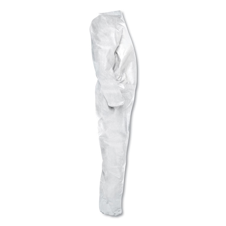 SMITH AND WESSON KleenGuard™ 49102 A20 Elastic Back Wrist/Ankle Coveralls, X-Large, White, 24/Carton