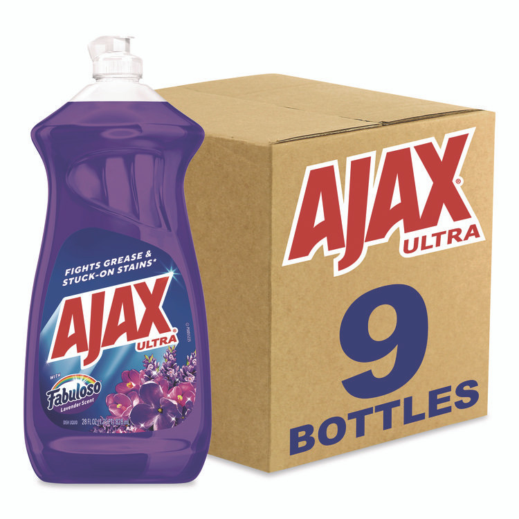 COLGATE PALMOLIVE, IPD. Ajax® 61037540CT Dish Detergent, Fabuloso Scent, 28 oz Bottle, 9/Carton