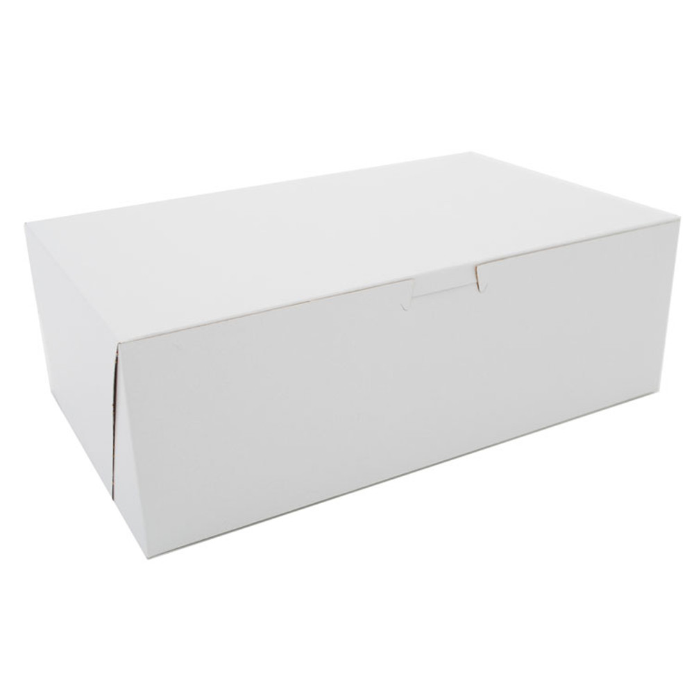 SOUTHERN CHAMPION TRAY SCT® 1015 White One-Piece Non-Window Bakery Boxes, 10.75 x 6.75 x 3.63, White, Paper, 250/Carton