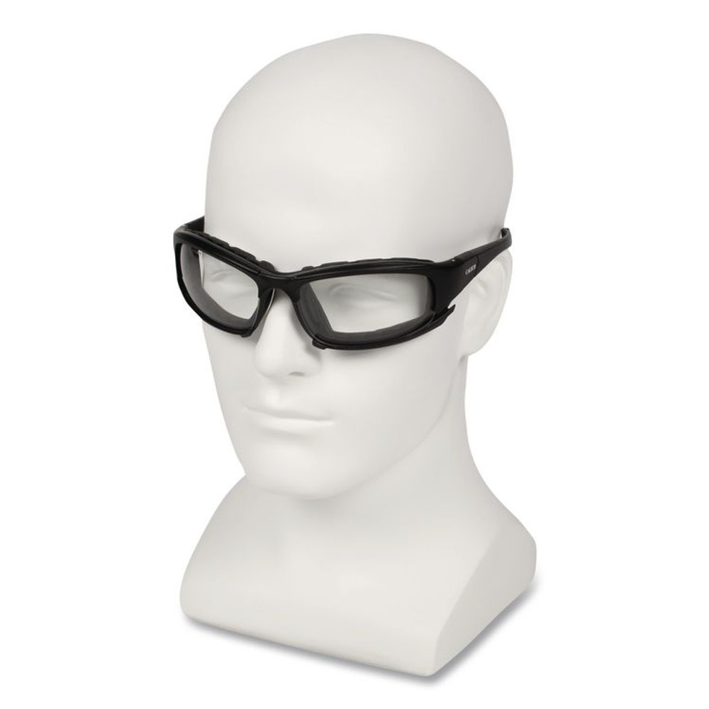 SMITH AND WESSON KleenGuard™ 25672EA V50 Calico Safety Eyewear with Head Strap, KleenVision Anti-Fog Coating, Black Nylon Frame, Clear Polycarbonate Lens