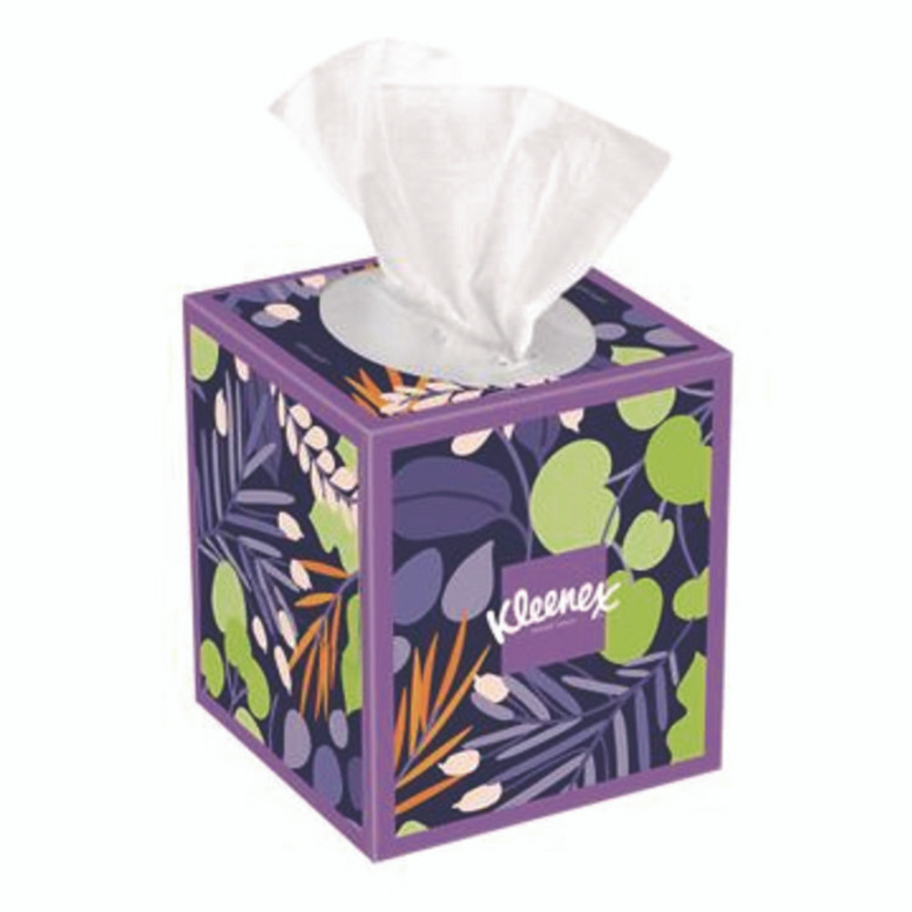 KIMBERLY-CLARK PROFESSIONAL Kleenex® 54278 Ultra Soft Facial Tissue, 3-Ply, White, 60 Sheets/Box, 18 Boxes/Carton