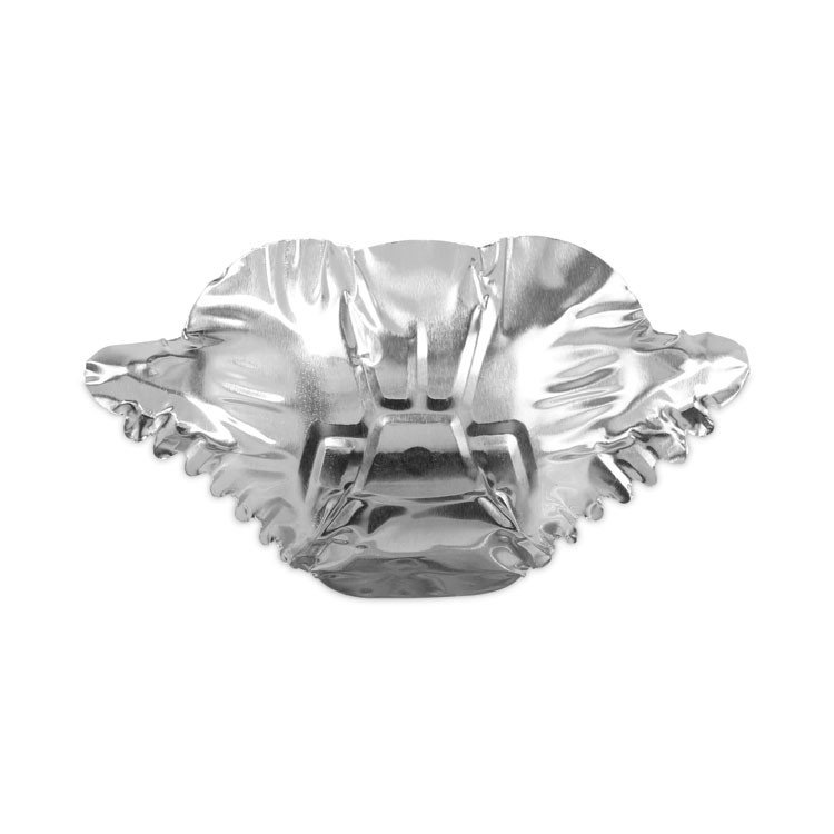 AMERCAREROYAL L7EP Crab Shell-Economy, 2.7 x 4.88 x 0.71, Silver, Aluminum, 250/Pack, 4 Packs/Carton