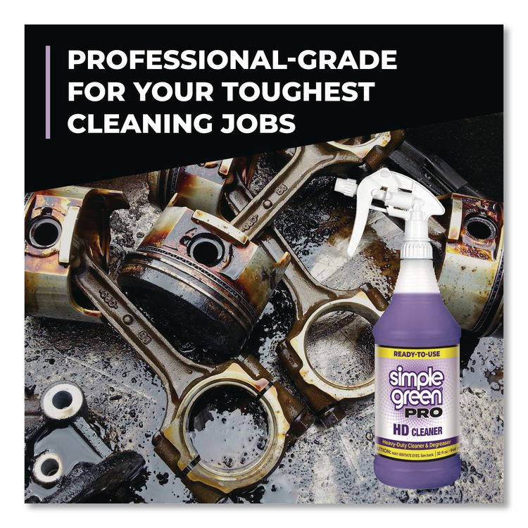 SUNSHINE MAKERS, INC. Simple Green® 2103032 Pro HD Cleaner Ready-To-Use, 32 oz Spray Bottle, 12/Carton