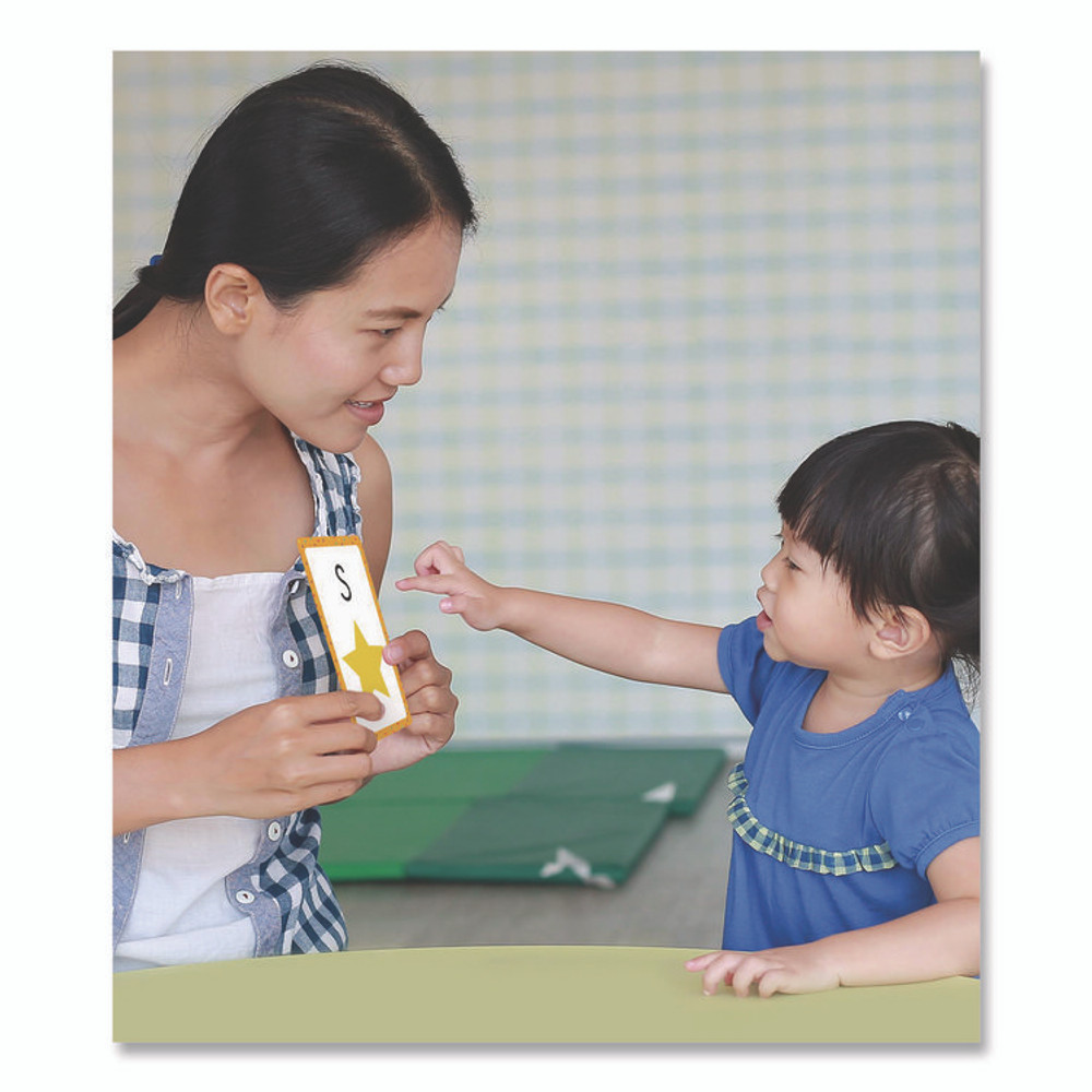 CARSON-DELLOSA EDUCATION 0769646794 Alphabet Flash Cards, Grades Pre-K to 1, 3.25" x 5.25", Assorted Colors, 54 Cards