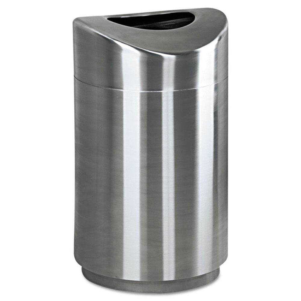 RUBBERMAID COMMERCIAL PROD. R2030SSPL Designer Line Eclipse Waste Receptacle, 30 gal, Steel, Stainless Steel
