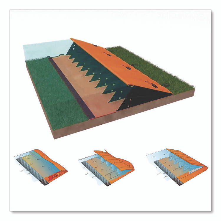 ABSORBENT SPECIALTY PRODUCTS Quick Dam™ QDWGWL0617 Water Force, 24" x 17 ft x 6"