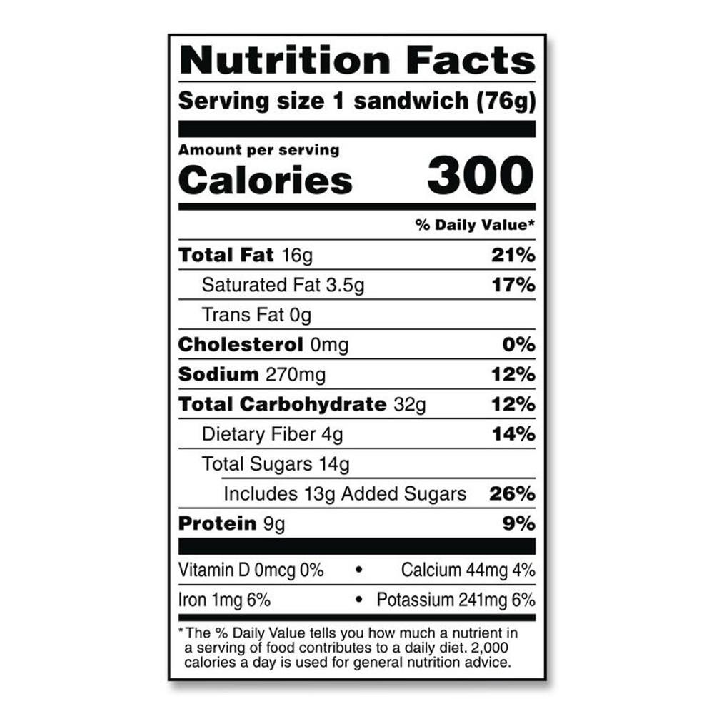 J.M. SMUCKER CO. Smucker's® 22002220 UNCRUSTABLES Peanut Butter and Strawberry Jam on Wheat Bread, 2.6 oz Bag, 48/Carton