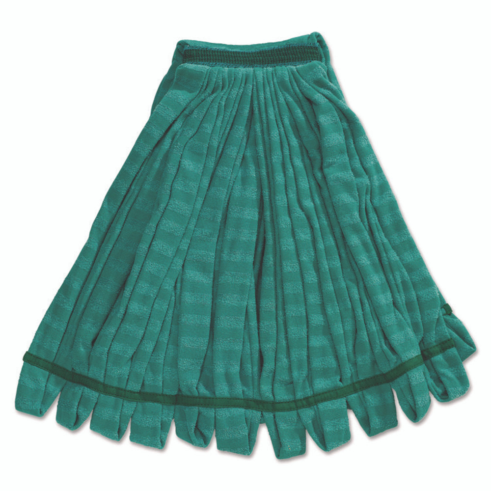 RUBBERMAID COMMERCIAL PROD. T812-06 GRE Tube Mop, Microfiber, Green, Medium, 1-in Green Headband