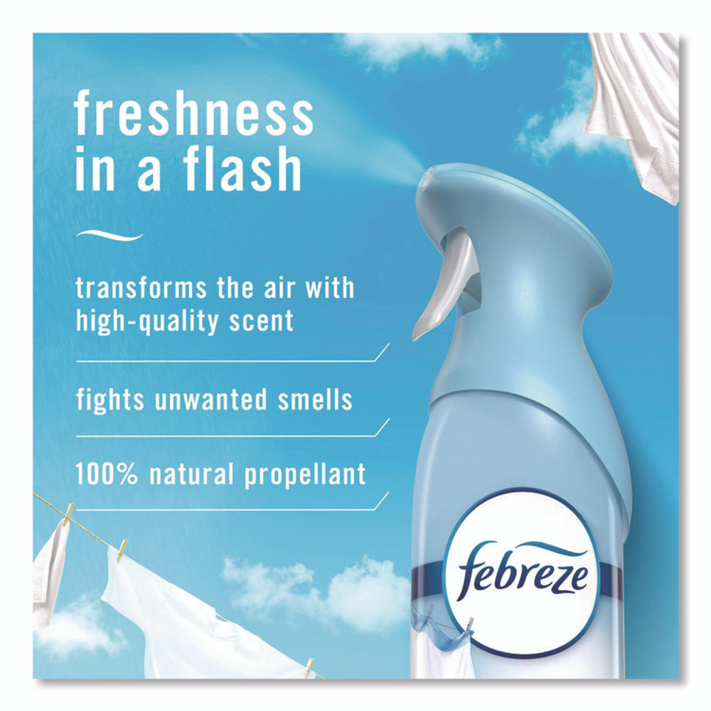 PROCTER & GAMBLE Febreze® 17340 AIR, Linen and Sky, 8.8 oz Aerosol Spray, 2/Pack, 3 Packs/Carton