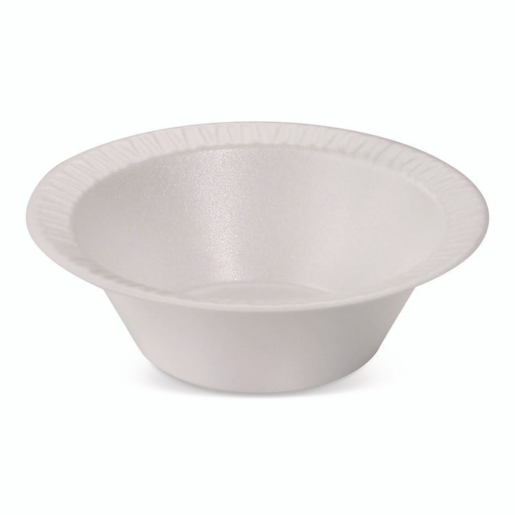DART SOLO® 12BWWCRPK Concorde Foam Bowls, 12 oz, White, 125/Pack