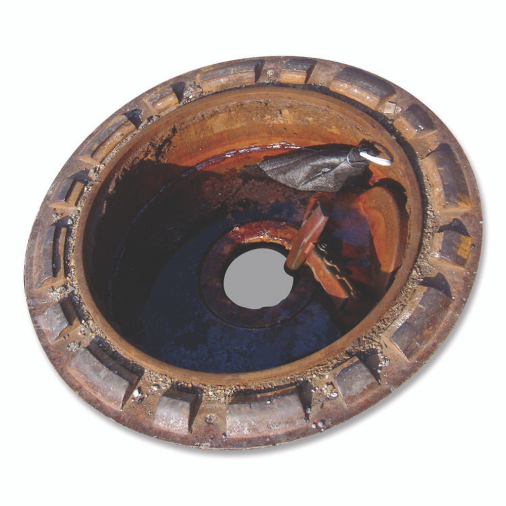 ABSORBENT SPECIALTY PRODUCTS Quick Dam SCW3210 Containment Well Sock, 0.8 gal, 3" x 2 ft, 10/Box