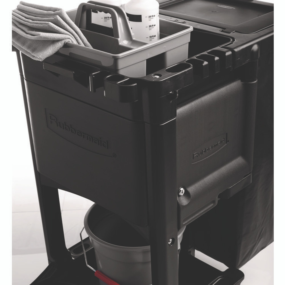 RUBBERMAID COMMERCIAL PROD. 1861443 Cleaning Cart Locking Door Kit, Black
